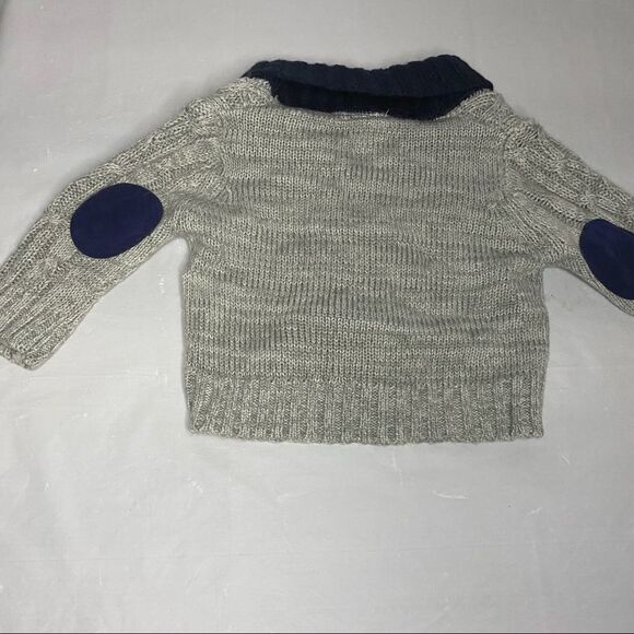 Little Lad gray button up sweater - Picture 3 of 4